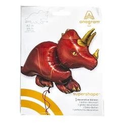 GINGER RAY Balon Dino Foliowy 100X60Cm Brazowy Hot