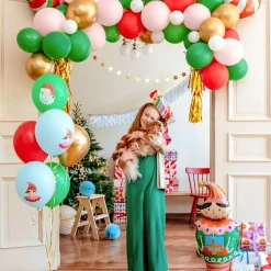 PARTYDECO Balon Elf Stojacy Foliowy 32X75 Cm Wielokolorowy Hot