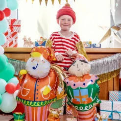 PARTYDECO Balon Elf Stojacy Foliowy 32X75 Cm Wielokolorowy Hot