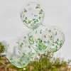 GINGER RAY Balony Lets Go Wild Z Confetti 5 Szt. Fi 30,5 Cm Przezroczysty Discount