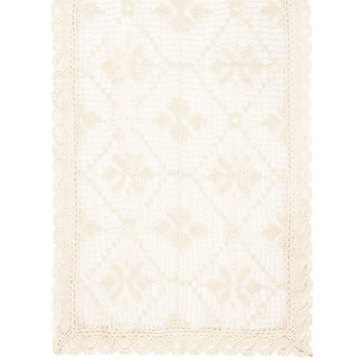 HOMLA Bieznik Crochet Szydelkowy Bezowy 40X160 Cm Best