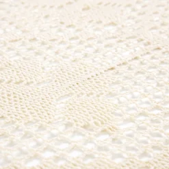 HOMLA Bieznik Crochet Szydelkowy Bezowy 40X160 Cm Best