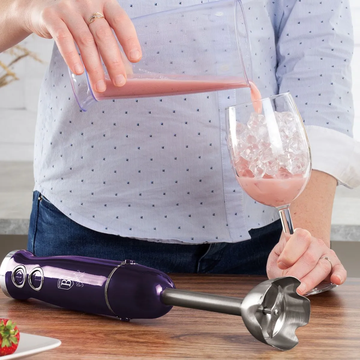 BERLINGER HAUS Blender Purple Eclipse Reczny 500 W Fioletowy Sale