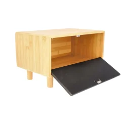 HOMLA Chlebak Bambou Czarny 35X23 Cm Naturalny New