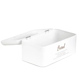HOMLA Chlebak Escille Metalowy Bialy 33X19X15 Cm