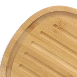 HOMLA Chlebak Nores Z Bambusowa Pokrywka 37X22X14 Cm Bezowy Outlet