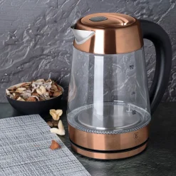 BERLINGER HAUS Czajnik Elektryczny Rose Gold Z Regulacja Temperatury 1,7 L Brazowy Discount