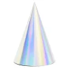 PARTYDECO Czapeczki Opal 6 Szt. 16 Cm Srebrny