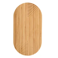 HOMLA Deska Bambou Owalna Ze Zlobieniami 34,5X18,7Cm Best
