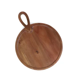 HOMLA Deska Mooka Do Serwowania Okragla 40X30 Cm Naturalny