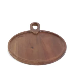 HOMLA Deska Mooka Do Serwowania Okragla 40X30 Cm Naturalny