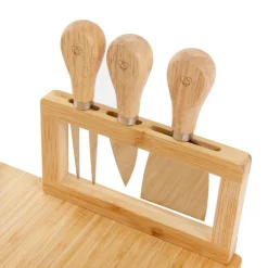 HOMLA Deska Rumi Do Serwowania Z Miseczkami I Widelczykami 37X28 Cm Naturalny New