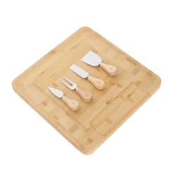 HOMLA Deska Rumi Do Serwowania Z 4 Nozykami 32X32 Cm Naturalny Online