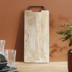 HOMLA Deska Soser Mango Drewniana Z Metalowym Uchwytem 41X18 Cm Naturalny Sale