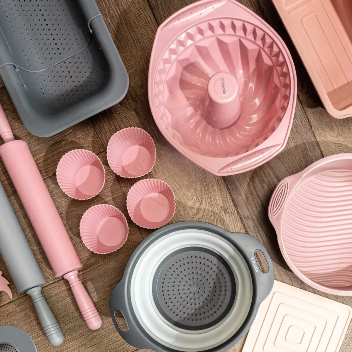 HOMLA Durszlak Easy Cook Skladany Okragly Szary Outlet