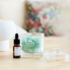 HOMLA Dyfuzor Zapachowy Serenity Aloe & Sea Salt 210 G + 10 Ml Zielony