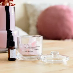 HOMLA Dyfuzor Zapachowy Serenity Rose & Linen Cotton 210 G + 10 Ml Rozowy New