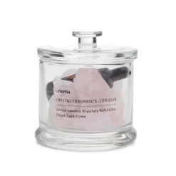 HOMLA Dyfuzor Zapachowy Serenity Rose & Linen Cotton 210 G + 10 Ml Rozowy New