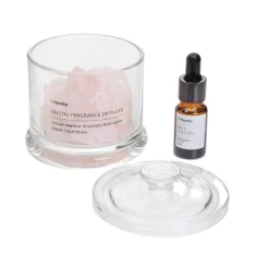 HOMLA Dyfuzor Zapachowy Serenity Rose & Linen Cotton 210 G + 10 Ml Rozowy New
