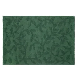 HOMLA Dywanik Lazienkowy Chelli Zakardowy Zielony W Listki 50X70Cm Online