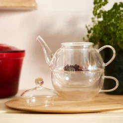 HOMLA Dzbanek Aror Z Filizanka 0,5 L Przezroczysty Sale