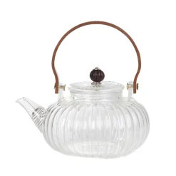 HOMLA Dzbanek Corrie Ryflowany Z Drewniana Raczka 0,55 L Sale