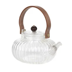 HOMLA Dzbanek Corrie Ryflowany Z Drewniana Raczka 0,55 L Sale