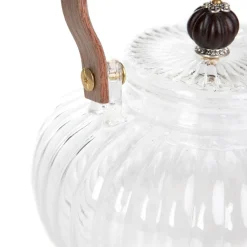 HOMLA Dzbanek Corrie Ryflowany Z Drewniana Raczka 0,55 L Sale