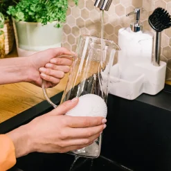 HOMLA Dzbanek Minta Ze Zlotym Wieczkiem 1,3 L Przezroczysty Best