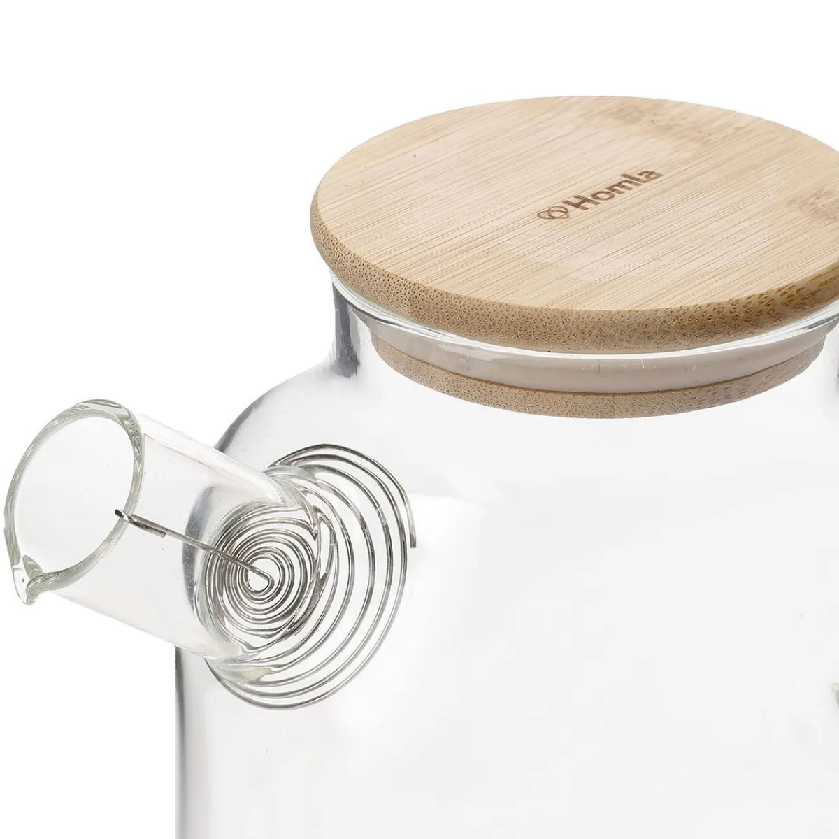 HOMLA Dzbanek Saffron Z Bambusowym Wieczkiem 1,8 L Przezroczysty Online