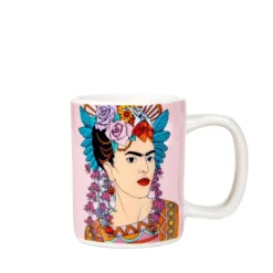 HOMLA Filizanka Frida Kahlo Do Espresso Ze Spodkiem Fioletowa 0,08 L New