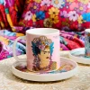 HOMLA Filizanka Frida Kahlo Ze Spodkiem Fioletowa 0,2 L New