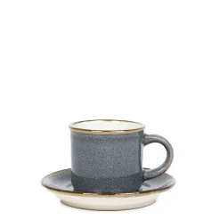 HOMLA Filizanka Larisa Do Espresso Ze Spodkiem Szara 0,08 L Szary Clearance