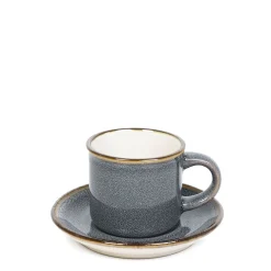 HOMLA Filizanka Larisa Do Espresso Ze Spodkiem Szara 0,08 L Szary Clearance