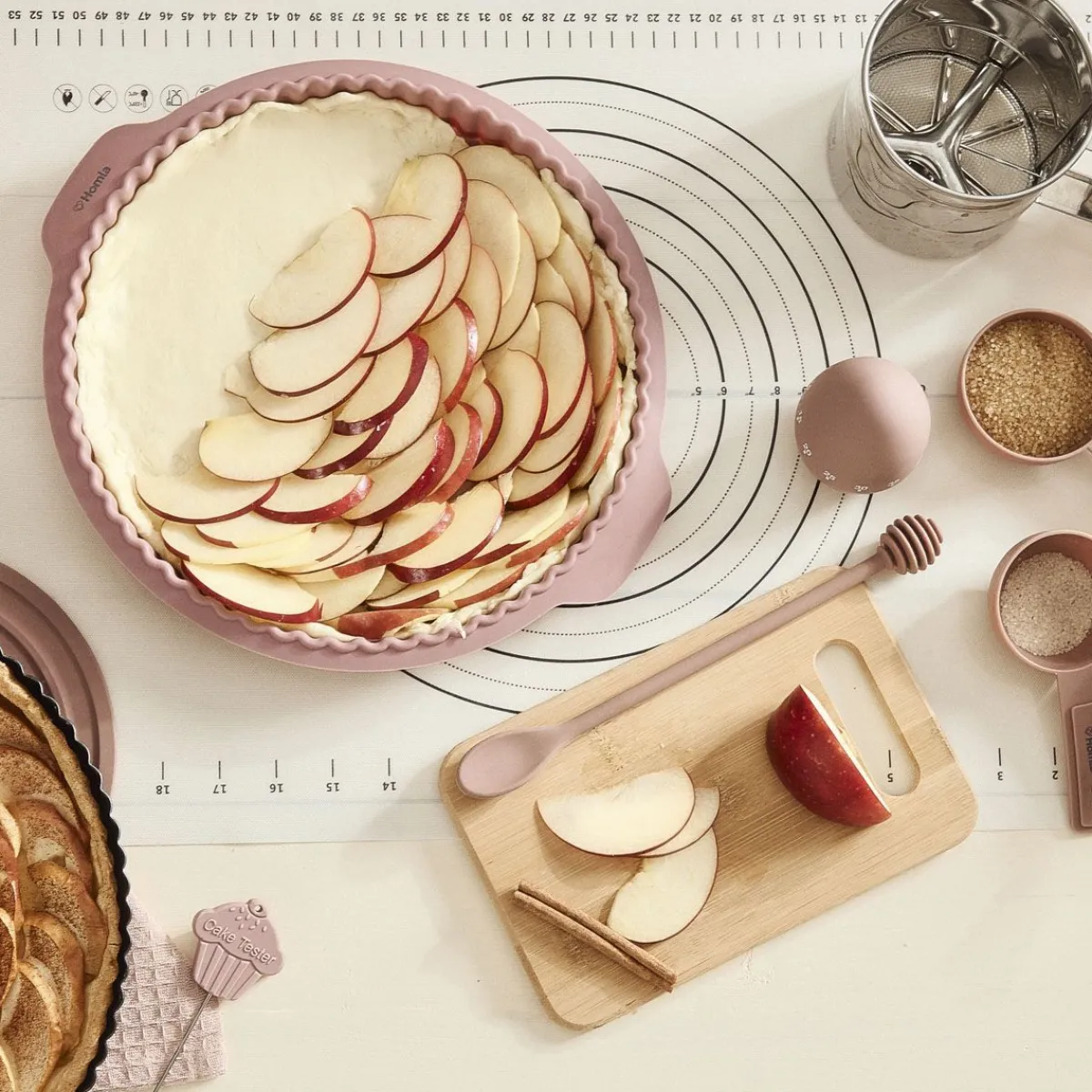 HOMLA Forma Easy Bake Na Tarte Silikonowa Rozowa 31 Cm Rozowy New