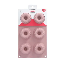 HOMLA Forma Easy Bake Silikonowa Na Babki 17X28 Cm Rozowy Clearance