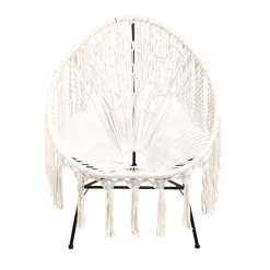 HOMLA Fotel Acapulco Bliss Makrama Ecru 93X73X85 Cm Outlet