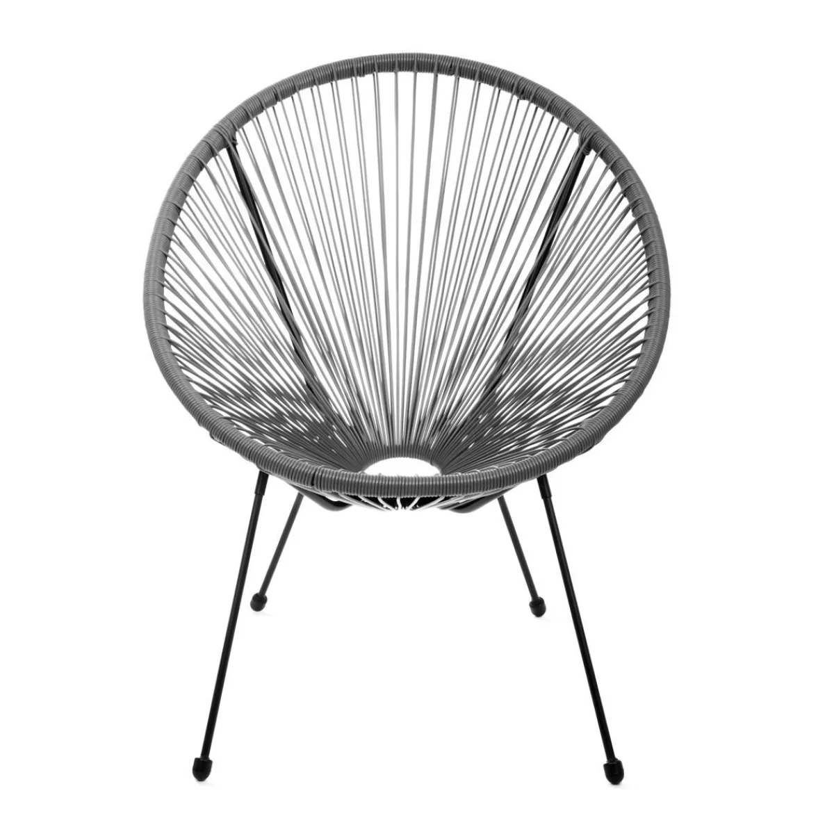 HOMLA Fotel Acapulco Ciemnoszary 93X73X85 Cm New