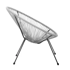 HOMLA Fotel Acapulco Jasno 93X73X85 Cm Szary Sale