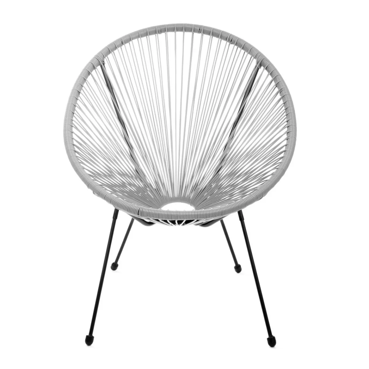 HOMLA Fotel Acapulco Jasno 93X73X85 Cm Szary Sale