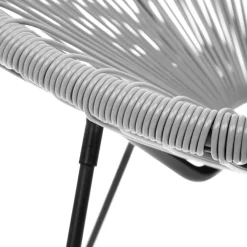 HOMLA Fotel Acapulco Jasno 93X73X85 Cm Szary Sale