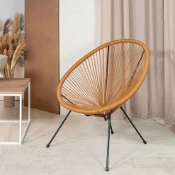 HOMLA Fotel Acapulco 93X73X85 Cm Naturalny Clearance