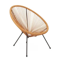 HOMLA Fotel Acapulco 93X73X85 Cm Naturalny Clearance