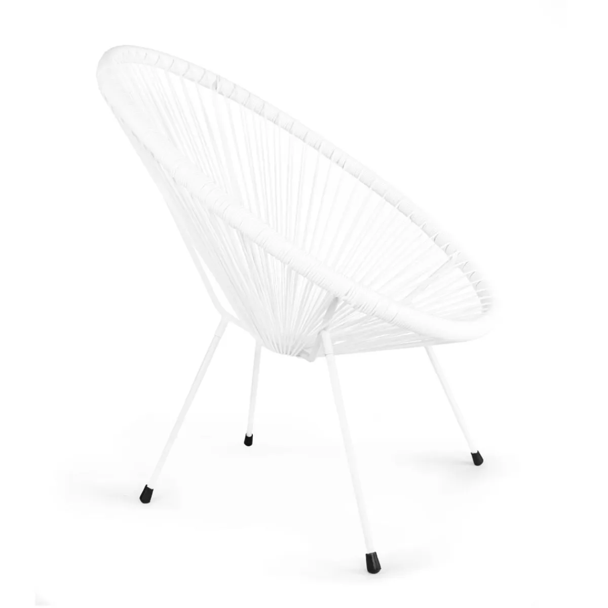 HOMLA Fotel Acapulco 93X73X85 Cm Bialy Hot