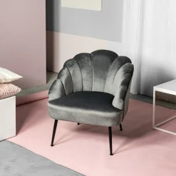 HOMLA Fotel Ariel 65X71X76 Cm Szary New