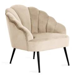 HOMLA Fotel Ariel 65X71X76 Cm Bezowy Outlet