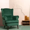 HOMLA Fotel Fossby 86X85X108 Cm Zielony Discount