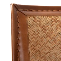 HOMLA Fotel Gladio W Obiciu Ze Skory Bawolej Brazowe 68X76X75 Cm Best