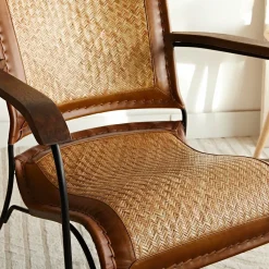 HOMLA Fotel Gladio W Obiciu Ze Skory Bawolej Brazowe 68X76X75 Cm Best
