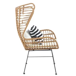 HOMLA Fotel Jardin Pleciony 70X80X110Cm Naturalny Sale